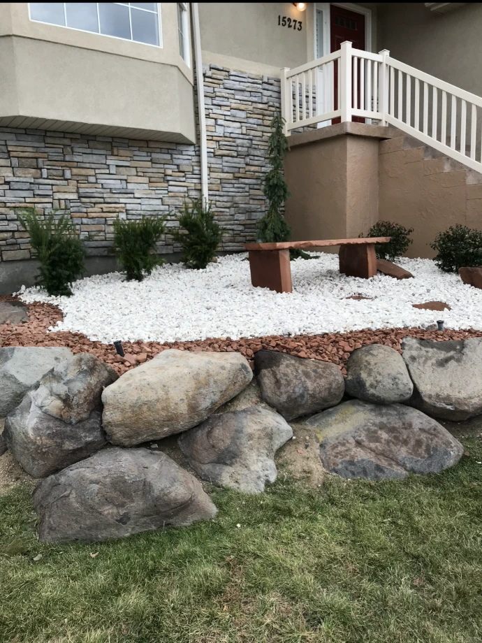 Rock and Plant Install